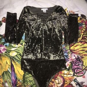 Velvet bodysuit